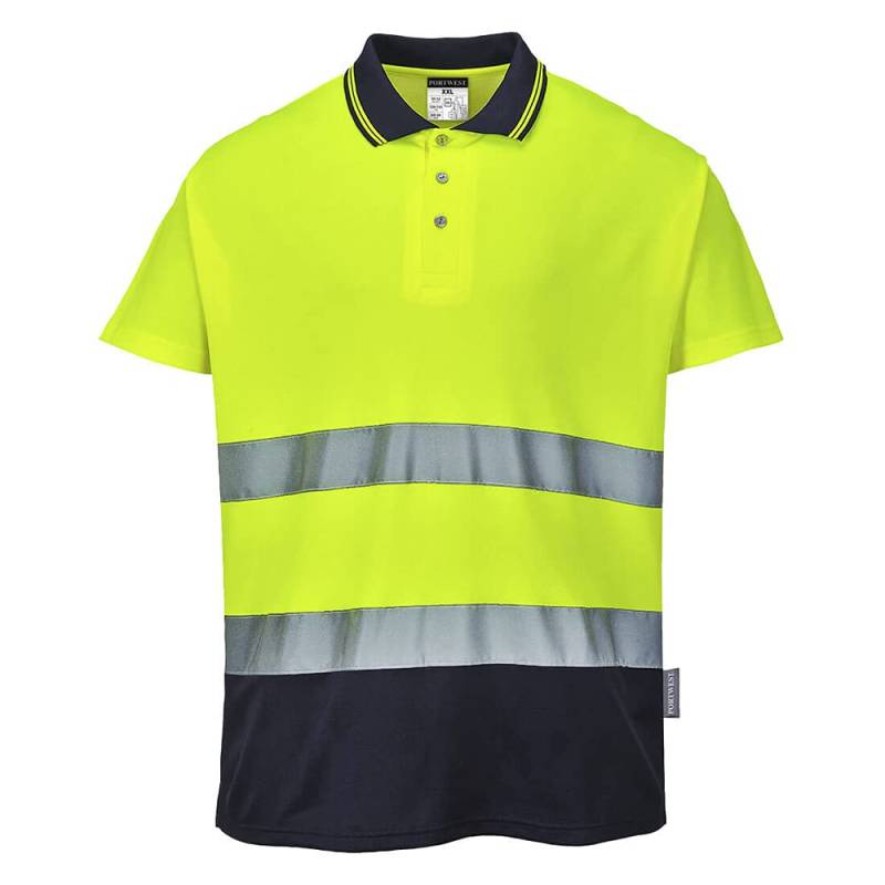 2-Tone Cotton Comfort Polo, colorYeNa talla Small von Portwest