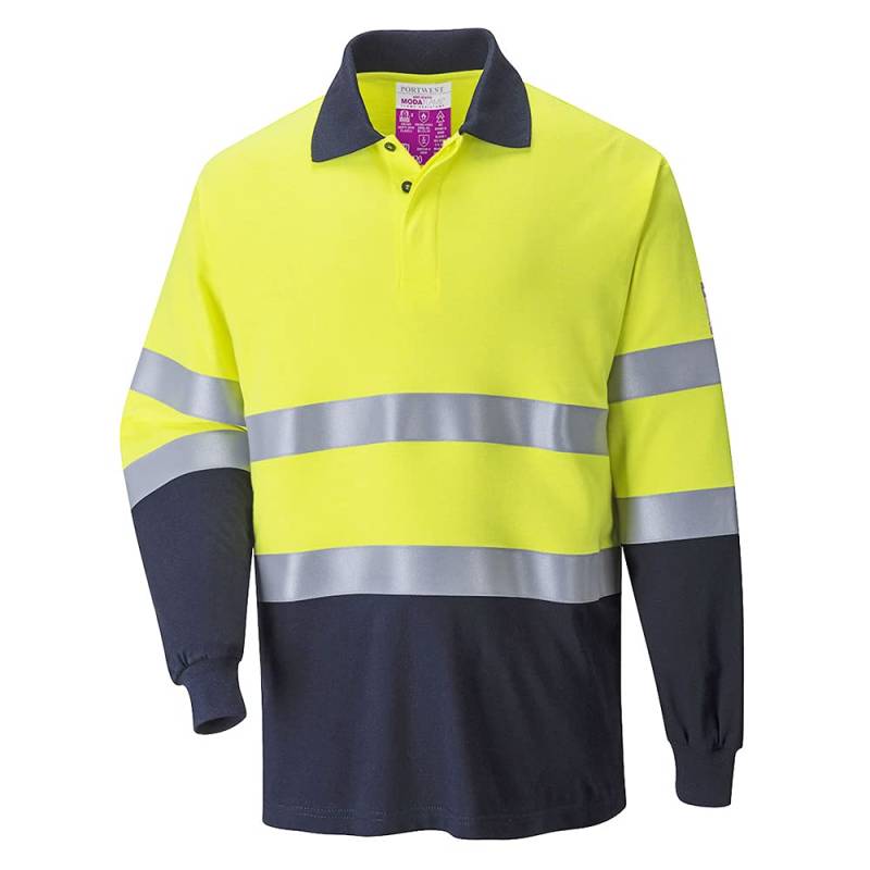 FR Hi-Vis 2-Tone Polo Shirt, colorYeNa talla Medium von Portwest