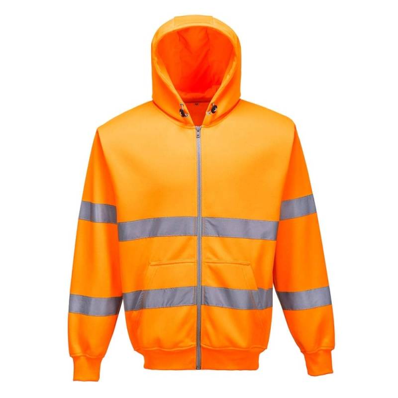 Hi-Vis Zip Front Hoodie, colorOrange talla XL von Portwest