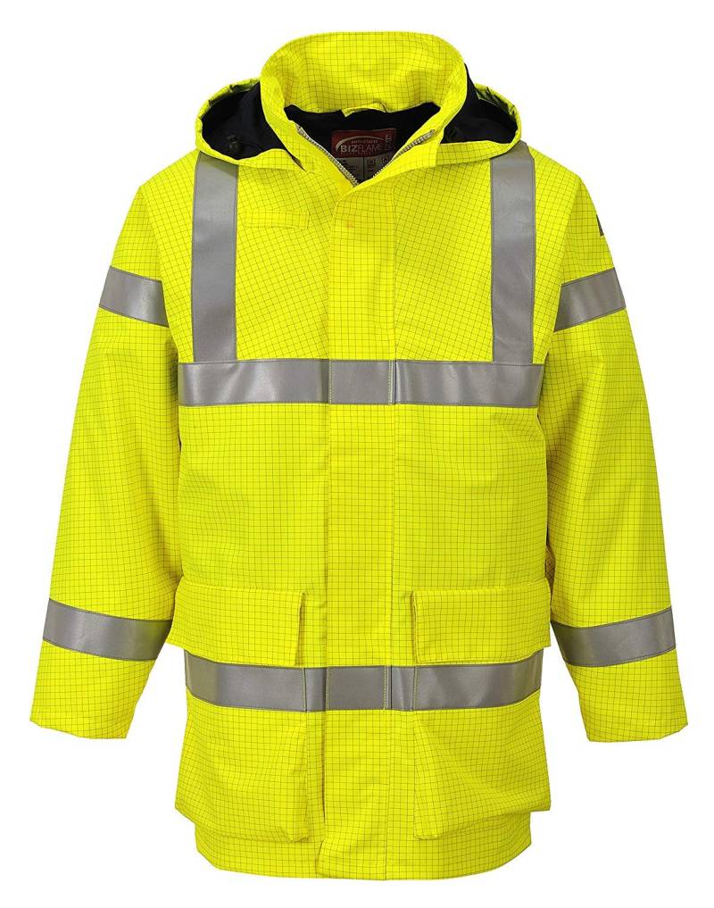 PORTWEST Bizflame FR Rain Jacket - Color: Yellow - Talla: Medium von Portwest