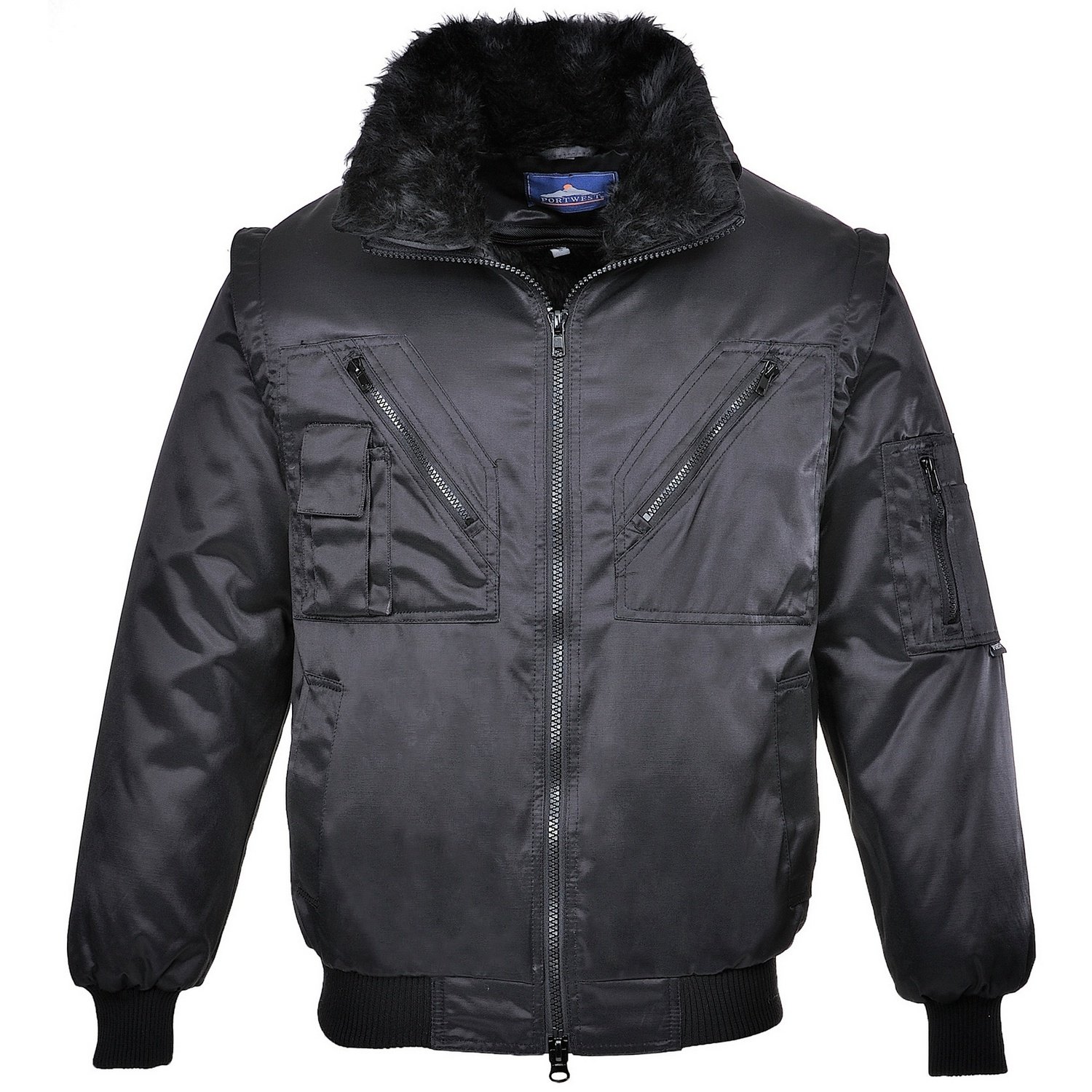 PORTWEST Pilot Jacket, colorBlack talla Large PORTWEST Pilot Jacket, colorBlack talla Large von Portwest