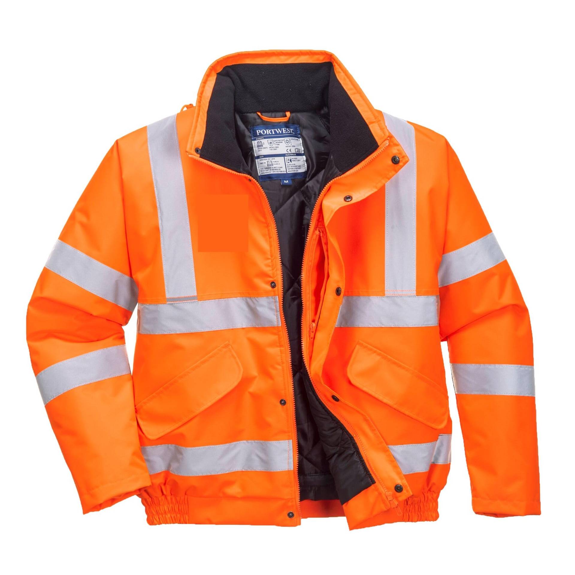 PORTWEST RT32ORRXXL Warnschutz-Bomberjacke, Orange, Größe 2XL PORTWEST RT32ORRXXL Warnschutz-Bomberjacke, Orange, Größe 2XL von Portwest