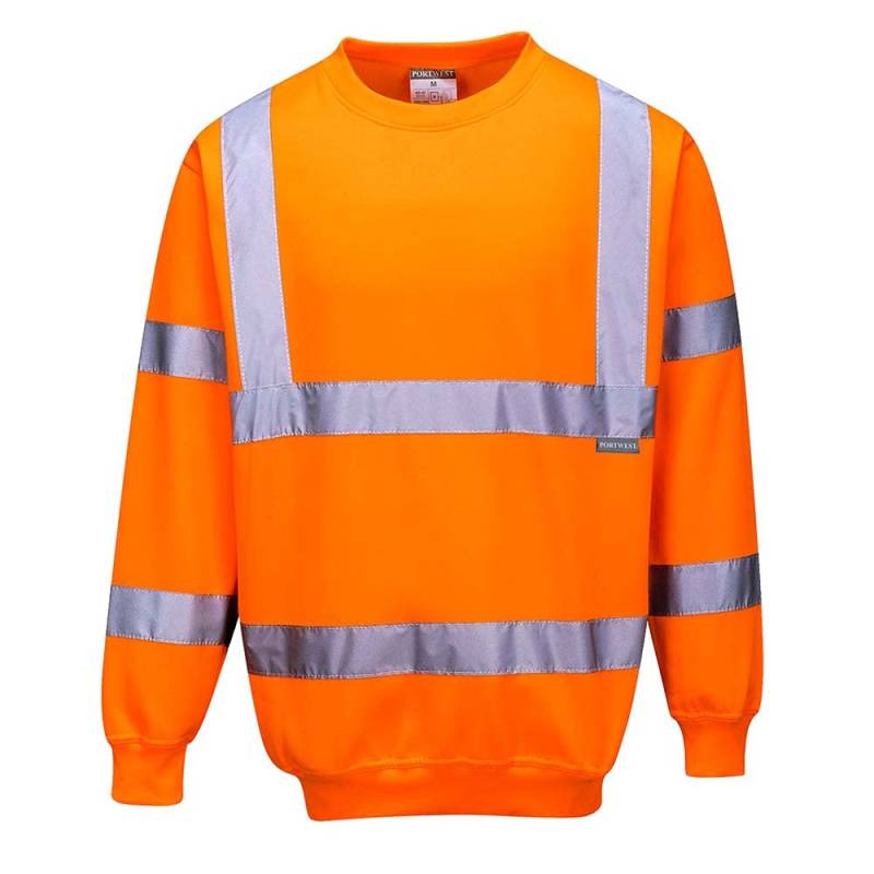 PORTWEST Warnschutz-Pullover, Farbe: Orange. Größe: S, B303ORRS von Portwest