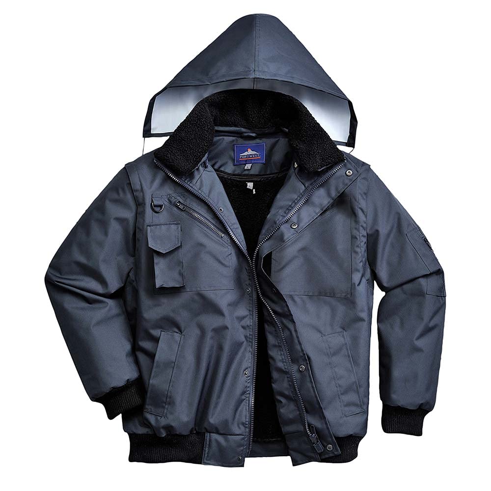 Portwest 4-in-1 Pilotjacke, Größe: XXXL, Farbe: Marine, F465NARXXXL Portwest 4-in-1 Pilotjacke, Größe: XXXL, Farbe: Marine, F465NARXXXL von Portwest