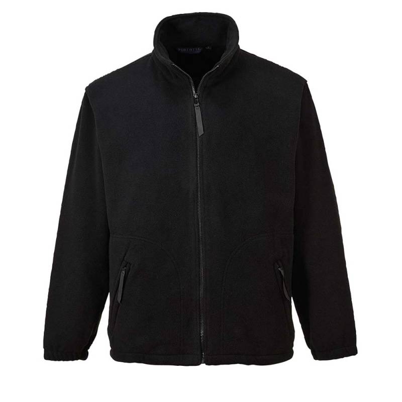 Portwest Argyll warme Fleecejacke, Größe: 4XL, Farbe: Schwarz, F400BKR4XL von PORTWEST