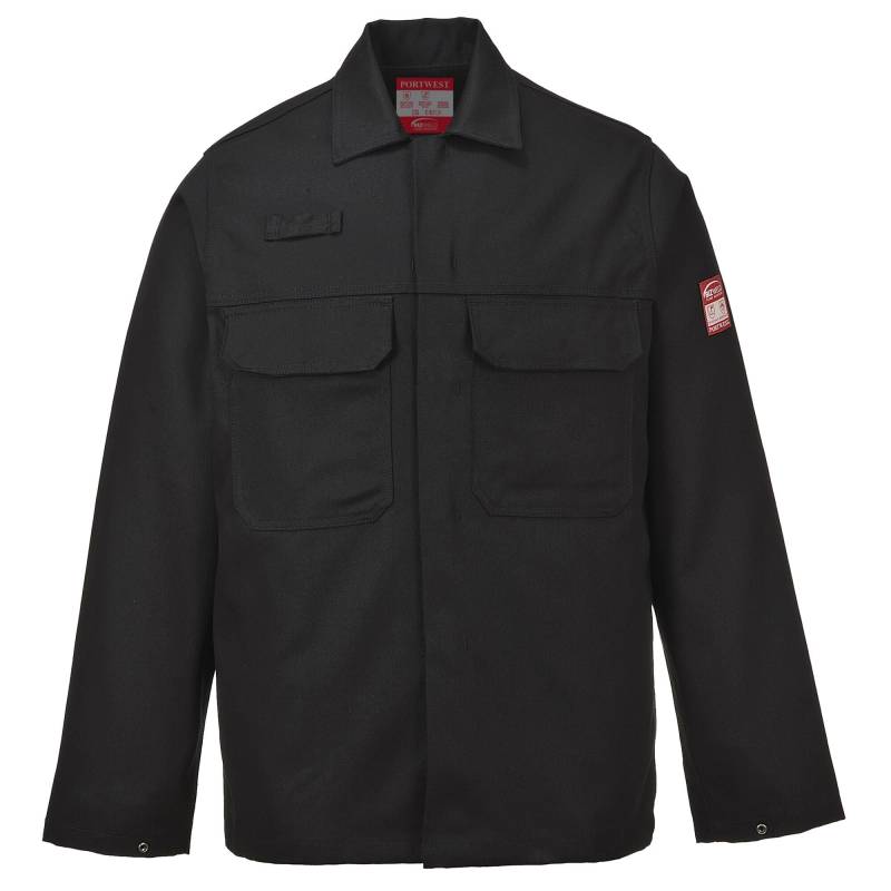 Portwest BIZ2 Herren Flammenresistente Bizweld FR Arbeitsjacke Schwarz, S von Portwest