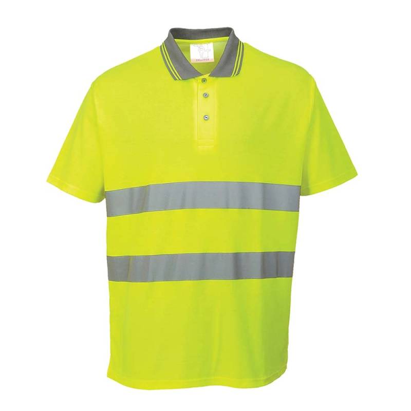Portwest Baumwoll Komfort Poloshirt , Größe: S, Farbe: Gelb, S171YERS von Portwest