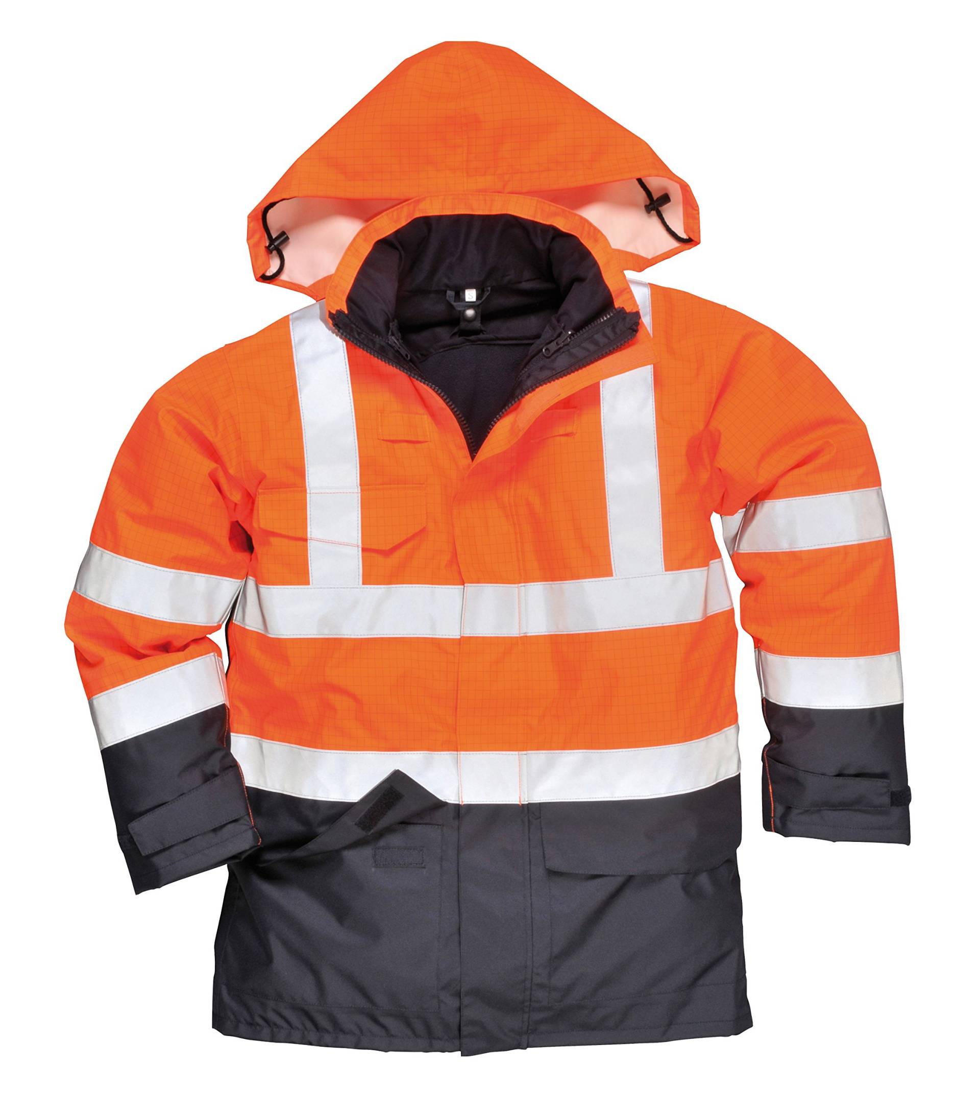 Portwest Bizflame Regen Warnschutz Multi-Norm Jacke, Größe: M, Farbe: Orange/Marine, S779ONRM Portwest Bizflame Regen Warnschutz Multi-Norm Jacke, Größe: M, Farbe: Orange/Marine, S779ONRM von Portwest