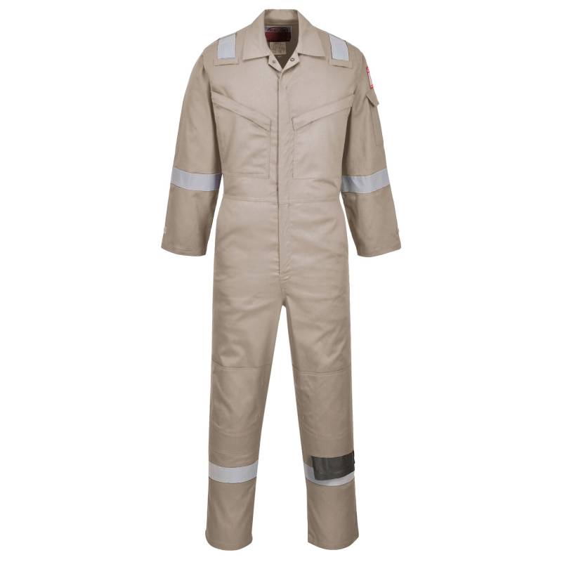 Portwest FR21 Leichter Anti-Statik Flammenresistenter Overall 210g Khaki, XXL von Portwest