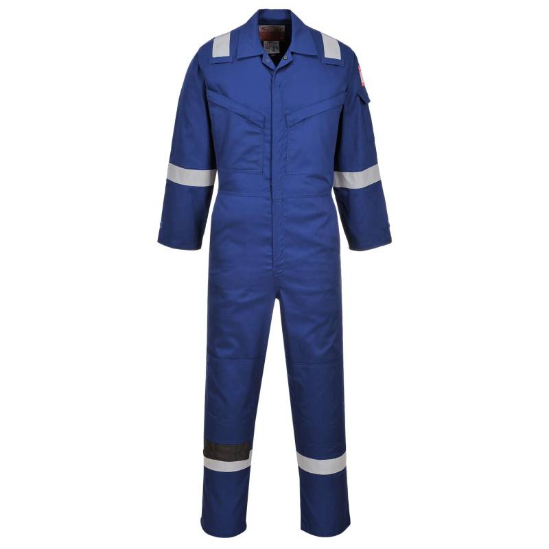 Portwest FR21 Leichter Anti-Statik Flammenresistenter Overall 210g Königsblau, XL von Portwest