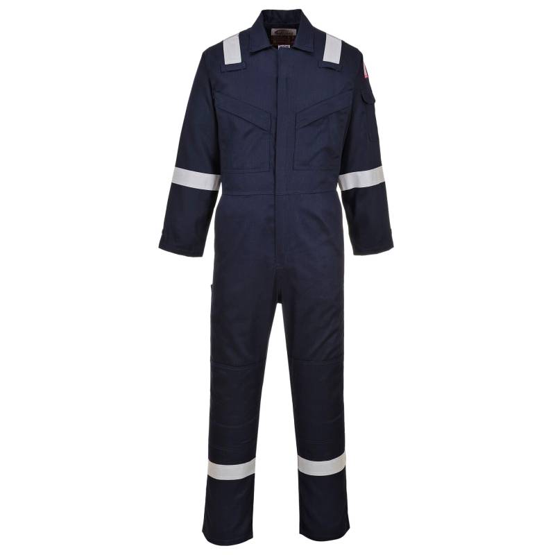 Portwest FR21 Leichter Anti-Statik Flammenresistenter Overall 210g Marine, M von Portwest