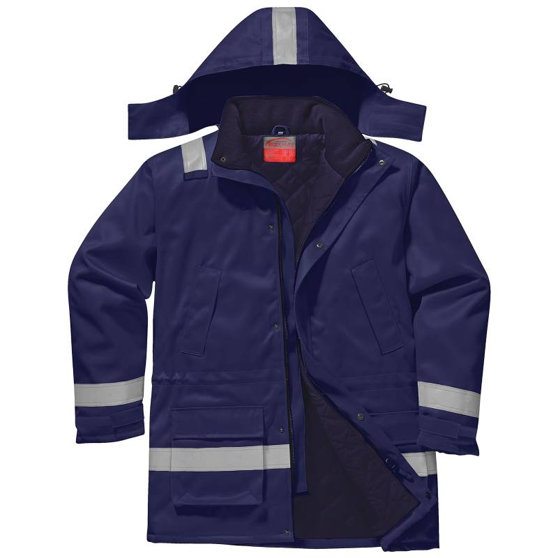 Portwest Flammhemmende Antistatik Winterjacke , Größe: XXL, Farbe: Marine, FR59NARXXL von Portwest