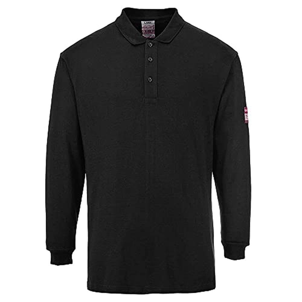 Portwest Flammhemmendes, antistatisches Langarm Poloshirt, Größe: XXXL, Farbe: Schwarz, FR10BKRXXXL Portwest Flammhemmendes, antistatisches Langarm Poloshirt, Größe: XXXL, Farbe: Schwarz, FR10BKRXXXL von Portwest