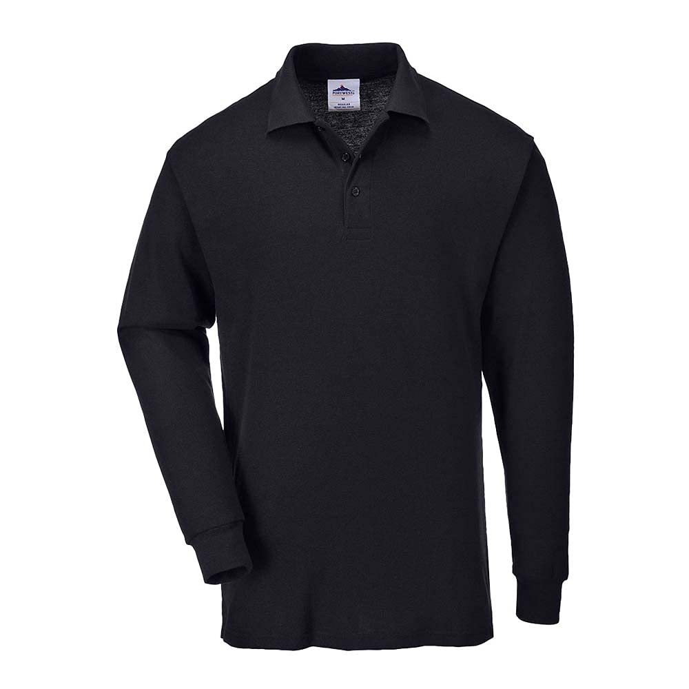 Portwest Genoa Langarm Polo-Shirt, Größe: XXXL, Farbe: Schwarz, B212BKRXXXL Portwest Genoa Langarm Polo-Shirt, Größe: XXXL, Farbe: Schwarz, B212BKRXXXL von Portwest