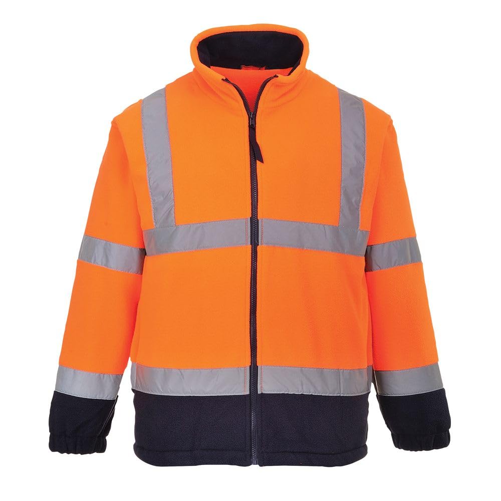 Portwest Hochsichtbare zweifarbige Fleece-Jacke, Farbe: orange, Größe: XXL, F301ONRXXL Portwest Hochsichtbare zweifarbige Fleece-Jacke, Farbe: orange, Größe: XXL, F301ONRXXL von Portwest