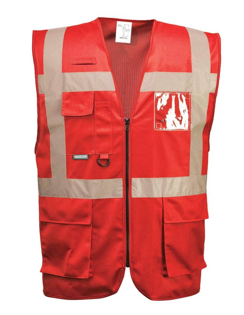 Portwest Iona Exekutiv Weste, Größe: XXL, Farbe: Rot, F476RERXXL von Portwest