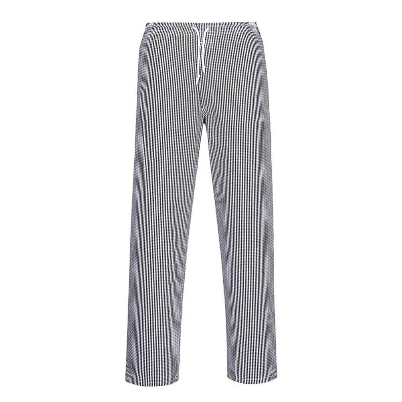 Portwest Kochhose Bromley, Hosenlänge: Reg, Farbe: Blau/Weiß kariert, Größe: XXS, C079CHRXXS von Portwest