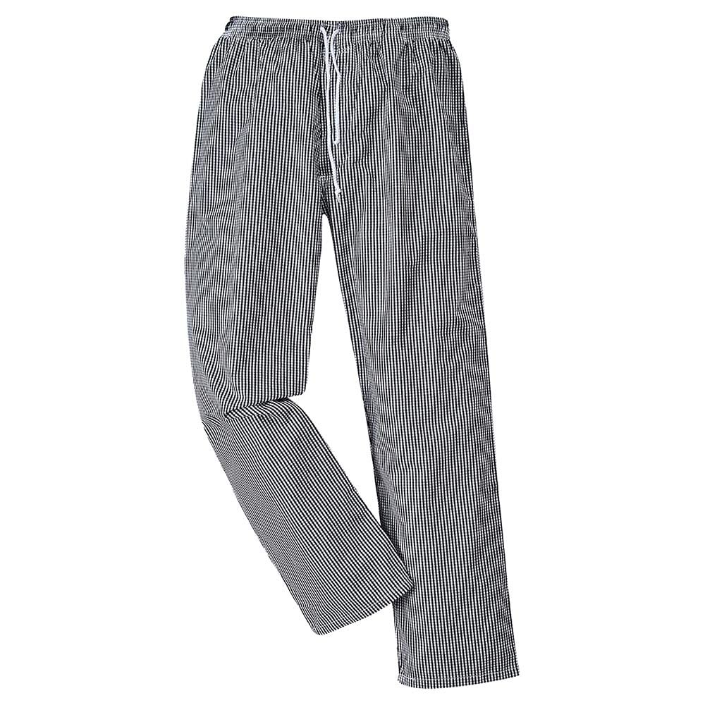 Portwest Kochhose Bromley, Hosenlänge: Reg, Farbe: Schwarz/Weiß kariert, Größe: XS, C079CKRXS Portwest Kochhose Bromley, Hosenlänge: Reg, Farbe: Schwarz/Weiß kariert, Größe: XS, C079CKRXS von Portwest