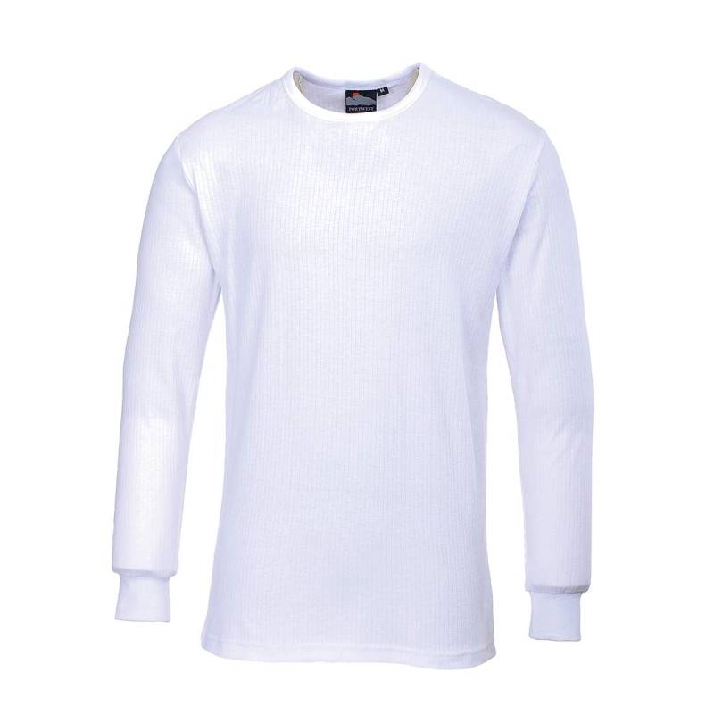 Portwest Langarm Thermo-T-Shirt, Größe: L, Farbe: Weiß, B123WHRL von Portwest