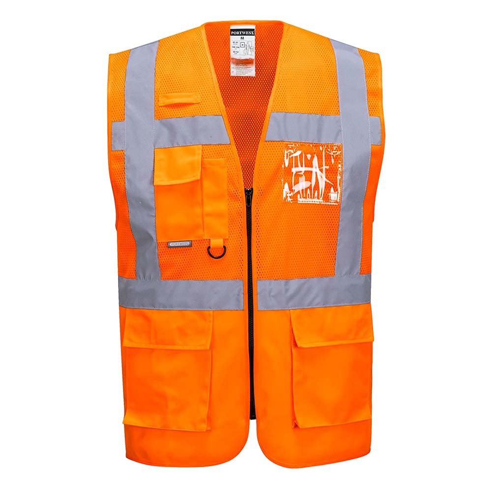Portwest MADRID MESH AIR EXEKUTIV WESTE, Größe: L, Farbe: Orange, C496ORRL Portwest MADRID MESH AIR EXEKUTIV WESTE, Größe: L, Farbe: Orange, C496ORRL von Portwest