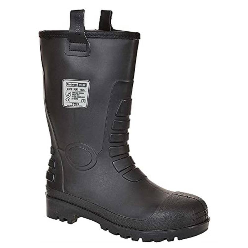 Portwest Neptune Rigger Sicherheitsstiefel S5 CI, Größe: 38, Farbe: Schwarz, FW75BKR38 von Portwest