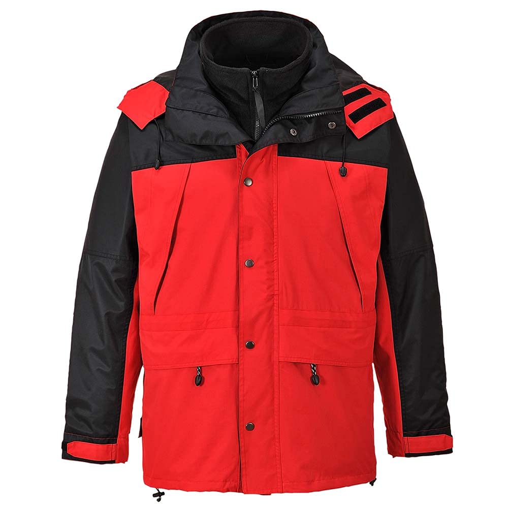 Portwest Orkney 3-in-1 Atmungsaktive Jacke, Größe: M, Farbe: Rot, S532RERM Portwest Orkney 3-in-1 Atmungsaktive Jacke, Größe: M, Farbe: Rot, S532RERM von Portwest