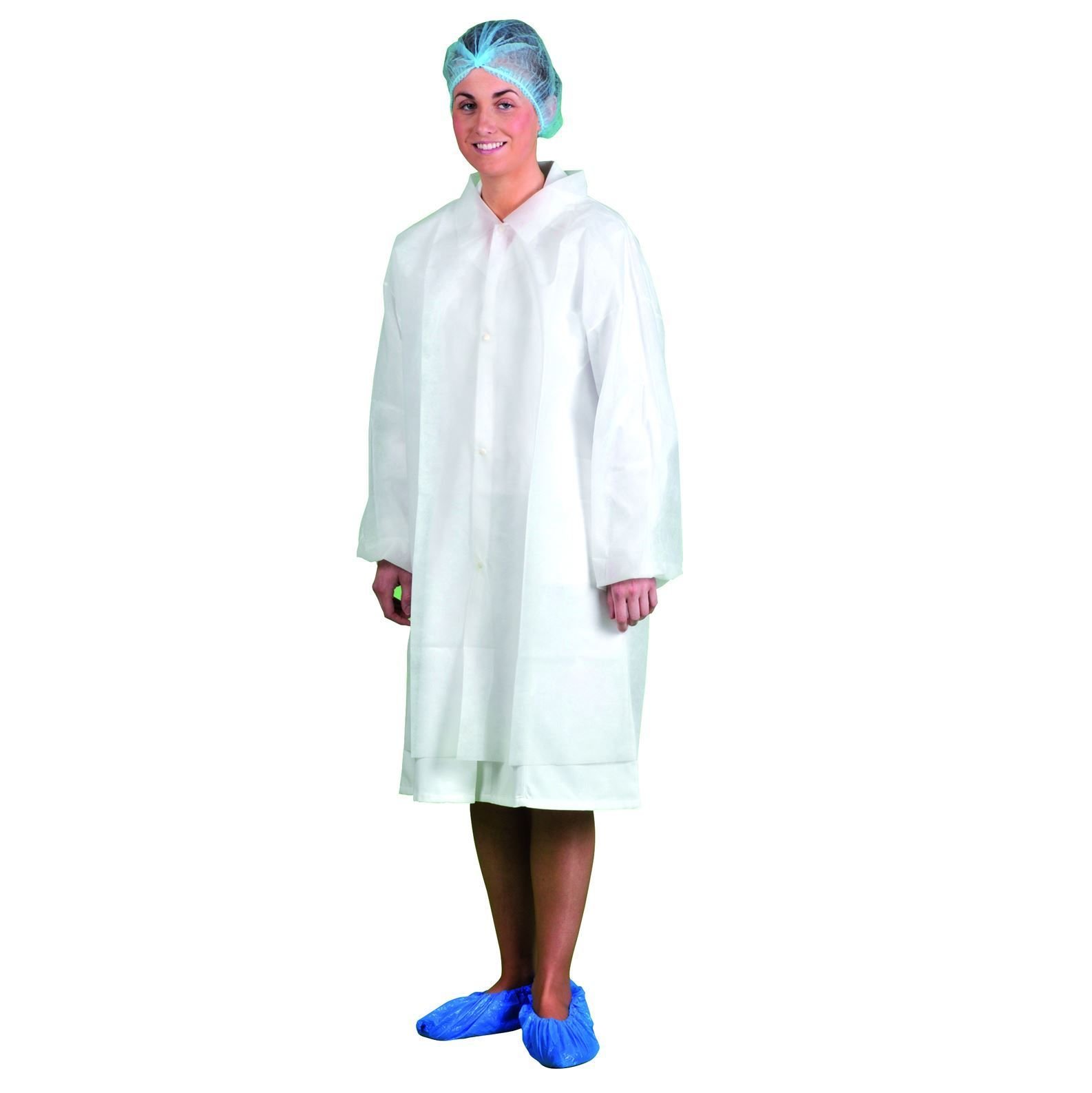 Portwest PP Visitor Coat (200pcs) - Color: White - Talla: Small von Portwest