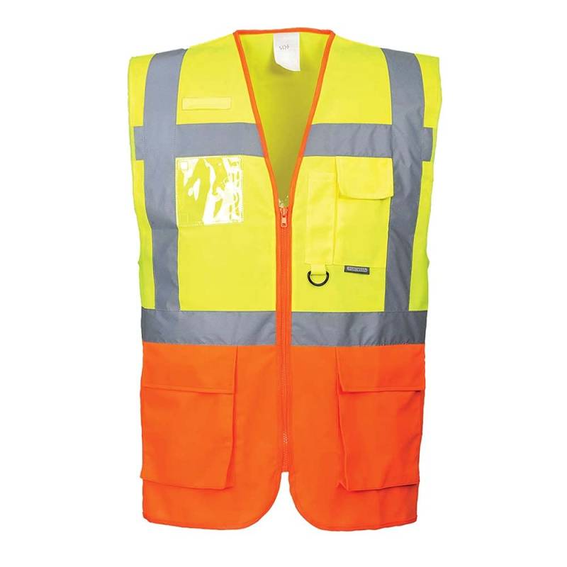 Portwest PRAG EXEKUTIV WESTE, Größe: M, Farbe: Gelb/Orange, S376YORM von Portwest
