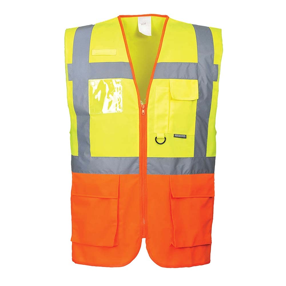 Portwest PRAG EXEKUTIV WESTE, Größe: M, Farbe: Gelb/Orange, S376YORM Portwest PRAG EXEKUTIV WESTE, Größe: M, Farbe: Gelb/Orange, S376YORM von Portwest