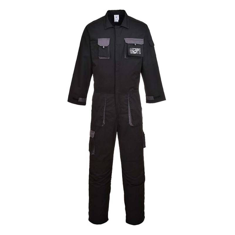Portwest Portwest Texo Kontrast Overall, Größe: M, Farbe: Schwarz, TX15BKRM von Portwest