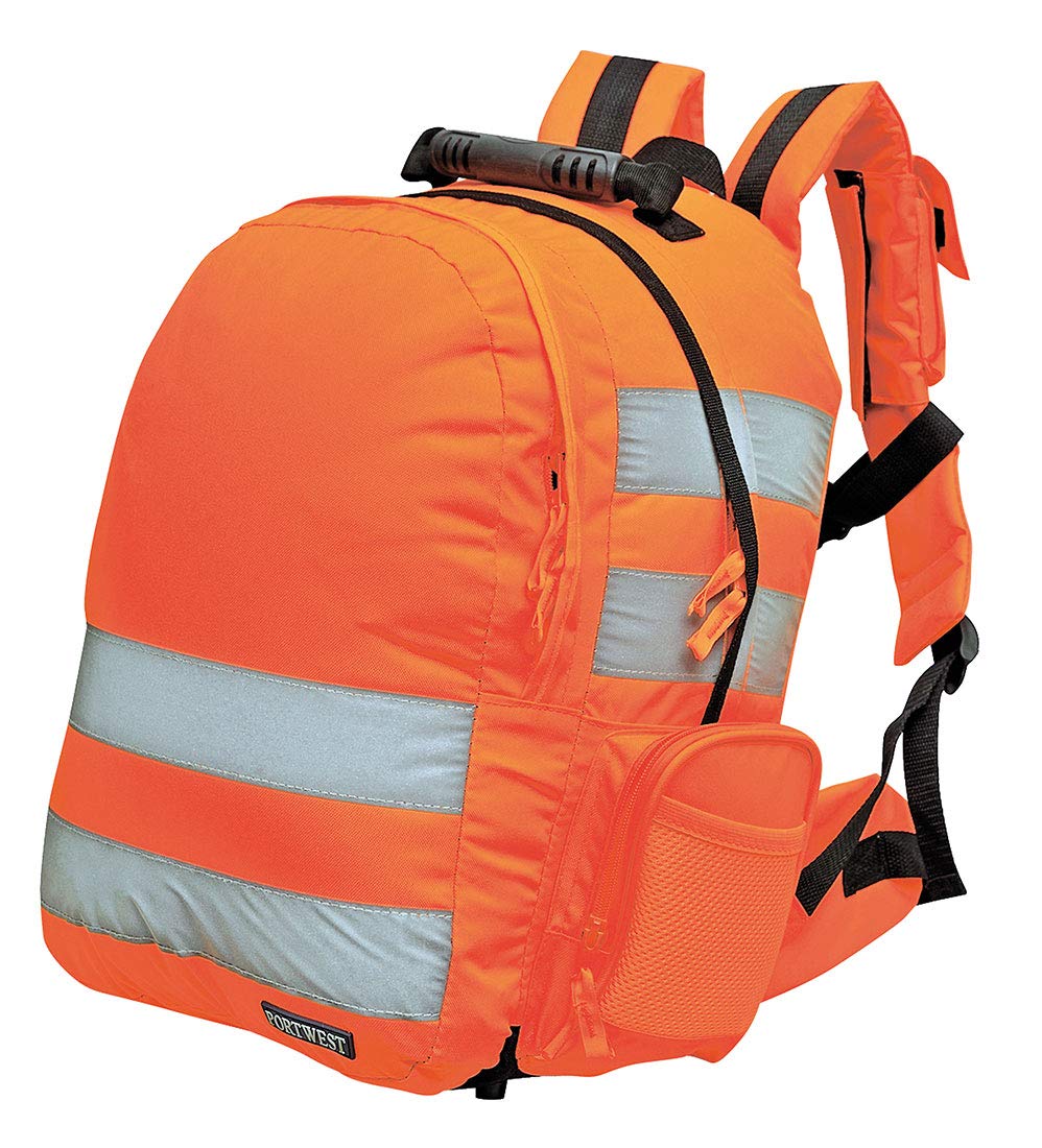 Portwest Schnellverschluss-Warnschutz-Rucksack, Größe: Einheitsgröße, Farbe: Orange, B904ORR Portwest Schnellverschluss-Warnschutz-Rucksack, Größe: Einheitsgröße, Farbe: Orange, B904ORR von Portwest
