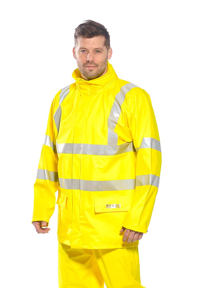Portwest Sealtex Flame Hi-Vis Jacket, colorYellow talla Large Portwest Sealtex Flame Hi-Vis Jacket, colorYellow talla Large von Portwest