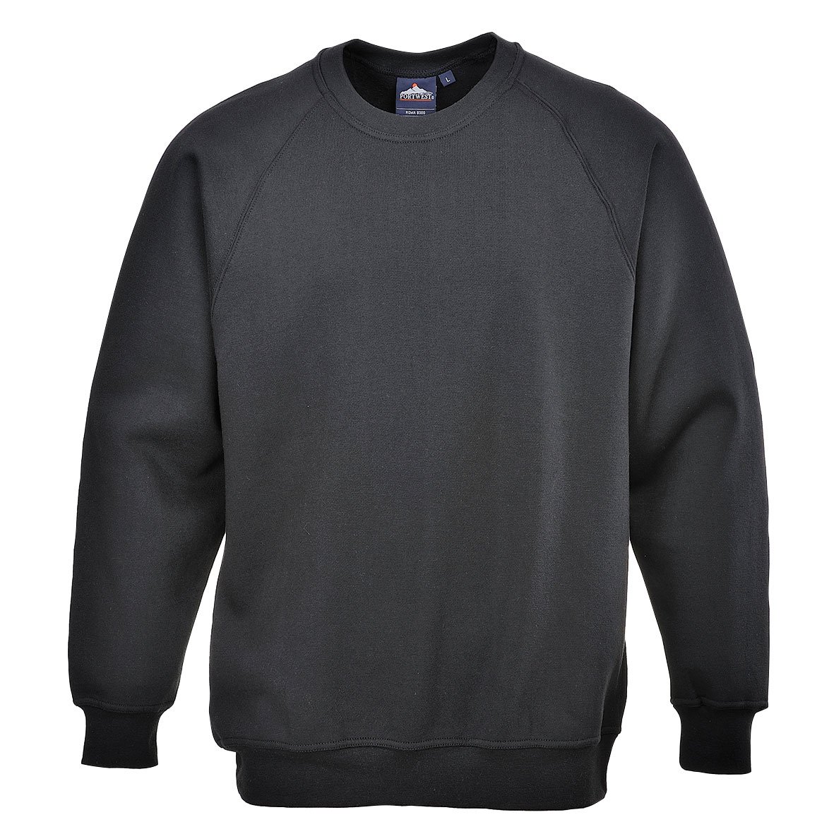 Portwest Sweat-Shirt Roma, Größe: M, Farbe: Schwarz, B300BKRM Portwest Sweat-Shirt Roma, Größe: M, Farbe: Schwarz, B300BKRM von PORTWEST