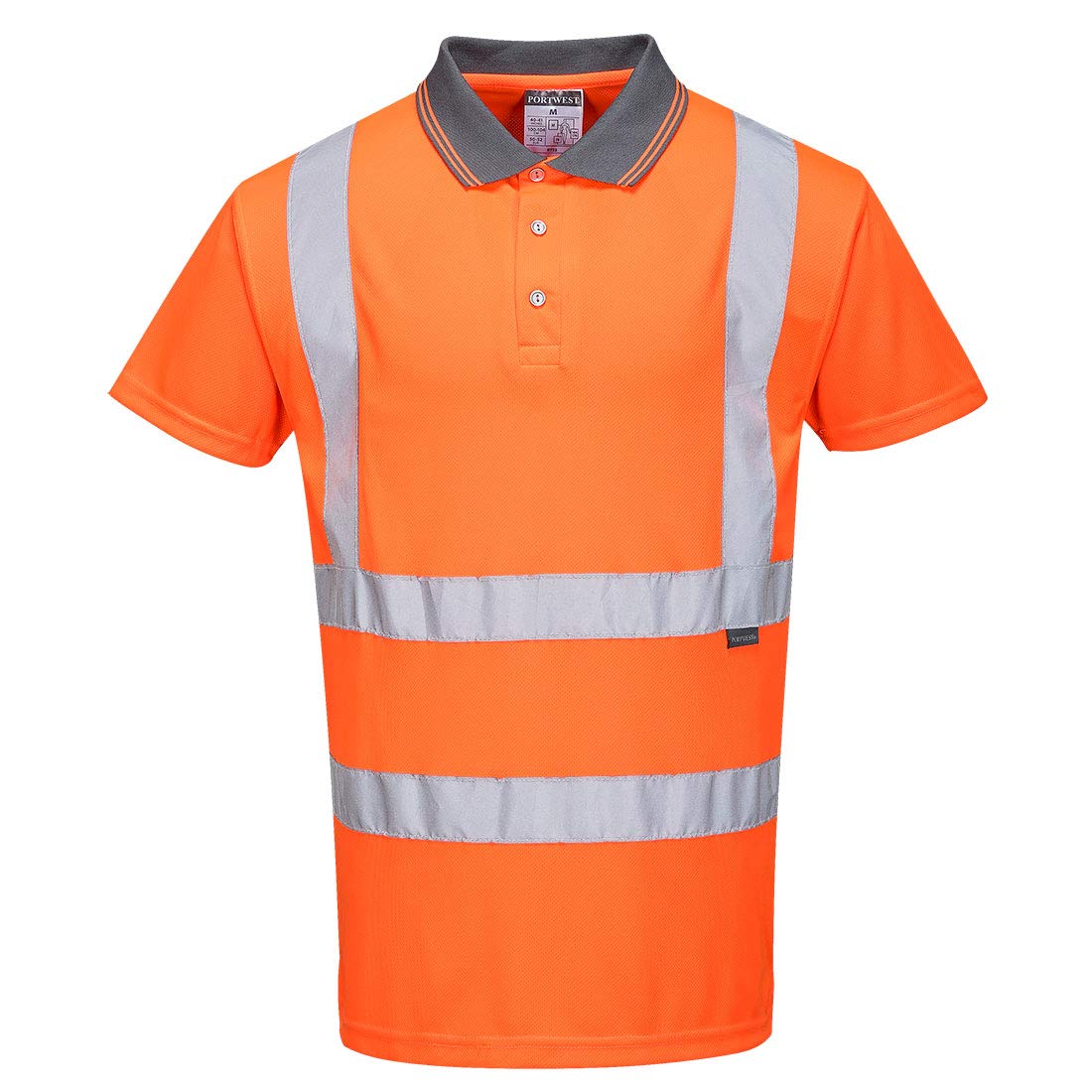 Portwest WARNSCHUTZ KURZARM POLO SHIRT, RIS, Größe: XXL, Farbe: Orange, RT22ORRXXL Portwest WARNSCHUTZ KURZARM POLO SHIRT, RIS, Größe: XXL, Farbe: Orange, RT22ORRXXL von Portwest