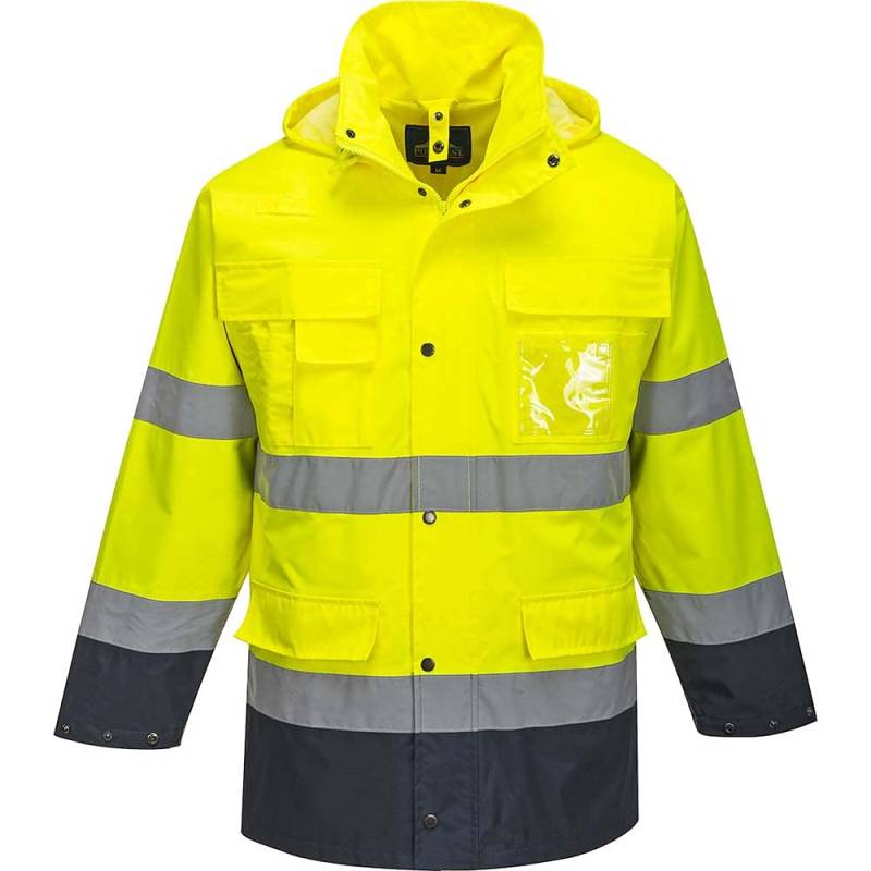 Portwest Warnschutz-Jacke "Lite" 3-in-1 , Größe: M, Farbe: Gelb/Marine, S162YNRM von Portwest