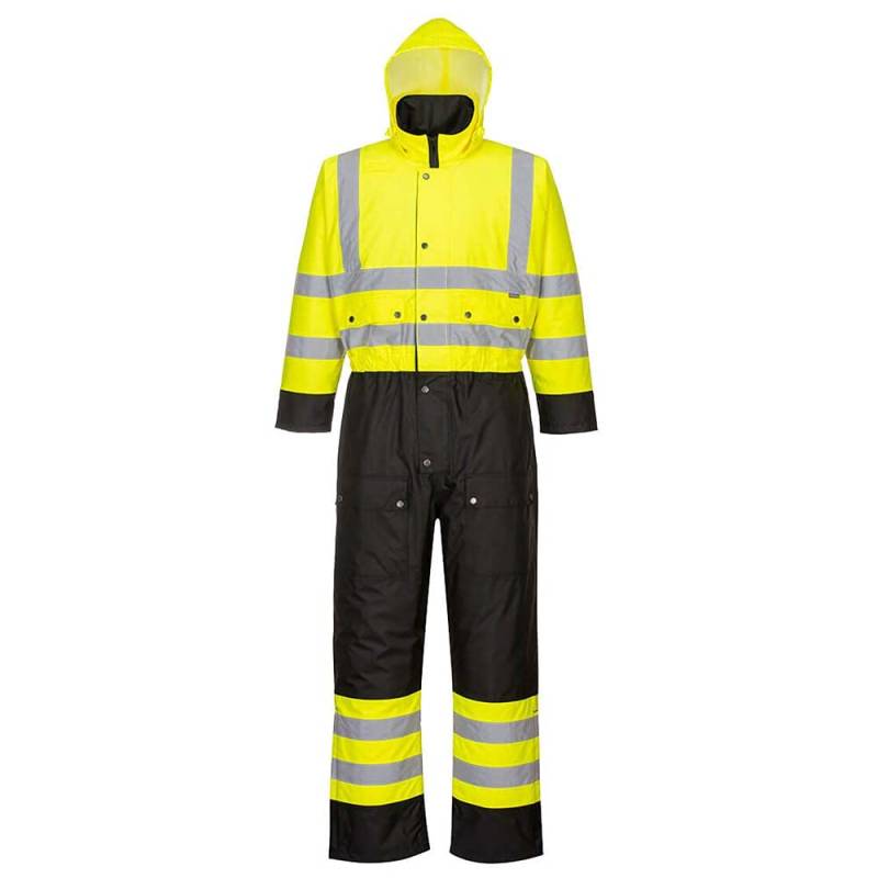 Portwest Warnschutz Kontrast Overall - gefüttert , Größe: XXL, Farbe: Gelb/Schwarz, S485YBRXXL von Portwest