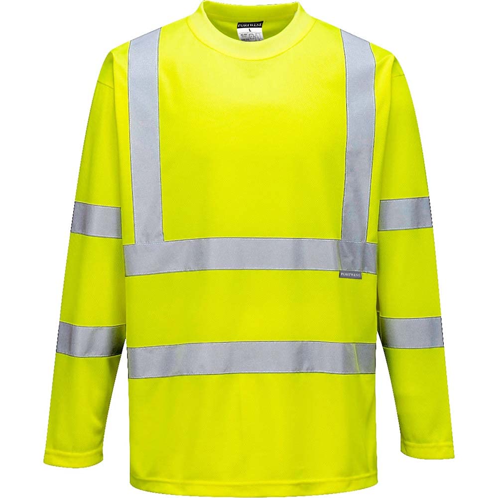 Portwest Warnschutz Langarm-T-Shirt , Größe: L, Farbe: Gelb, S178YERL Portwest Warnschutz Langarm-T-Shirt , Größe: L, Farbe: Gelb, S178YERL von Portwest
