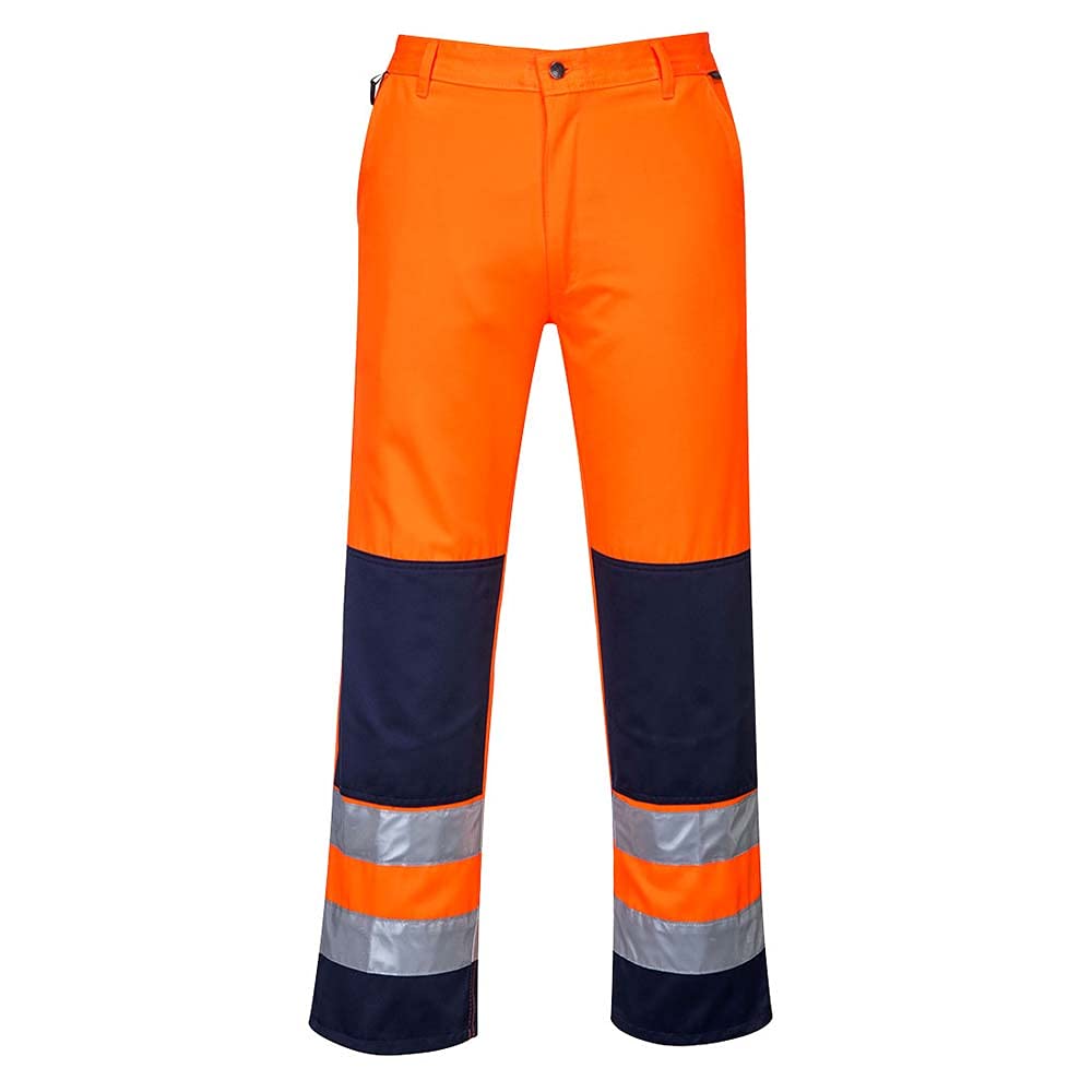 Portwest Warnschutzbundhose Sevilla, Größe: L, Farbe: Orange/Marine, TX71ONRL Portwest Warnschutzbundhose Sevilla, Größe: L, Farbe: Orange/Marine, TX71ONRL von Portwest