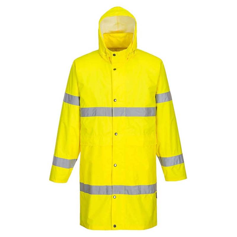 Portwest Warnschutzregenmantel, Größe: 4XL, Farbe: Gelb, H442YER4XL von Portwest
