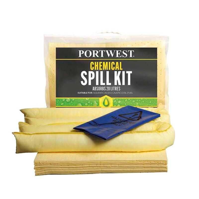 Spill Chemical Kit 20L (Pk6) - Color: Yellow von Portwest
