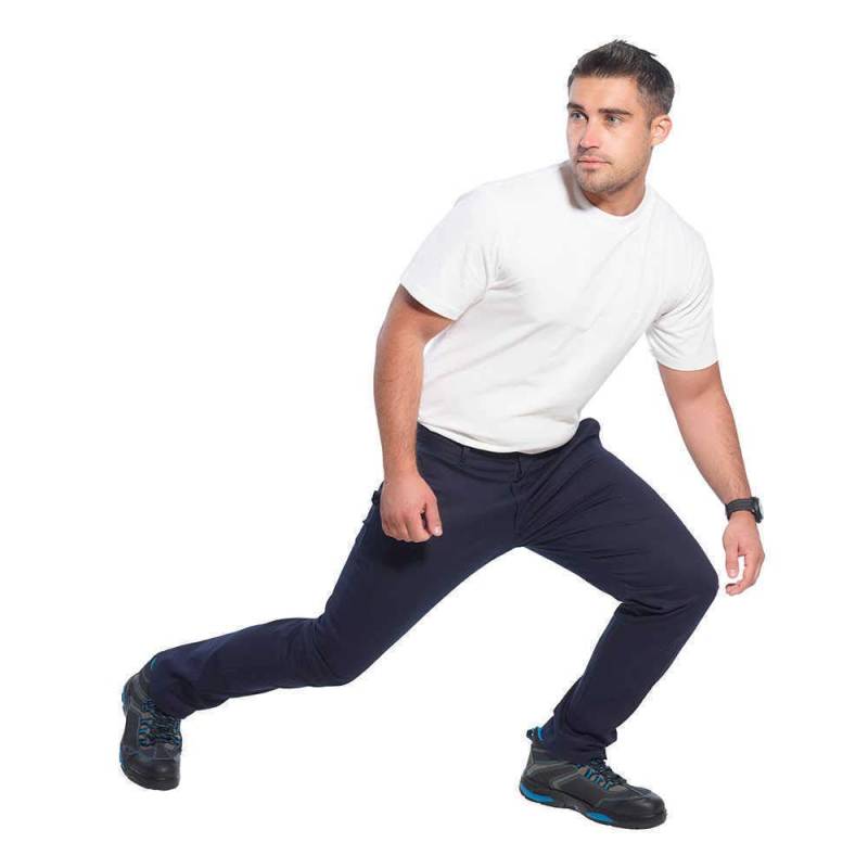 Stretch Slim Fit Chinos - Color: DrkNav - Talla: 38 von Portwest