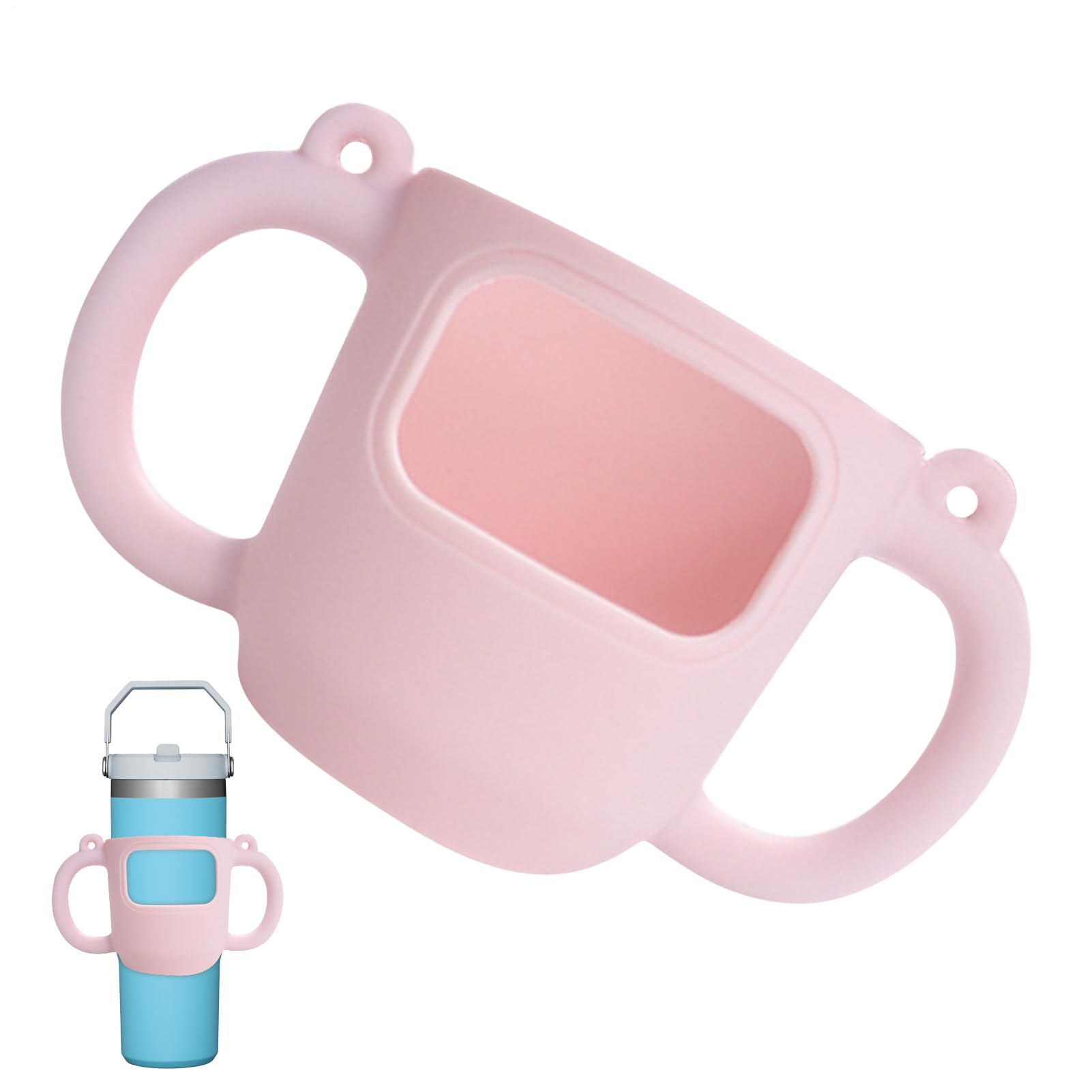 Becher Griff mit Griff, Silikonhalter für 14 Unzen Becher - Silikon-Becher Griff mit Doppelgraden | Schützende Anti-Rutsch-Abdeckung für Babyflasche, vakuumisulierte Kaffeetassen Becher Griff mit Griff, Silikonhalter für 14 Unzen Becher - Silikon-Becher Griff mit Doppelgraden | Schützende Anti-Rutsch-Abdeckung für Babyflasche, vakuumisulierte Kaffeetassen von Poupangke