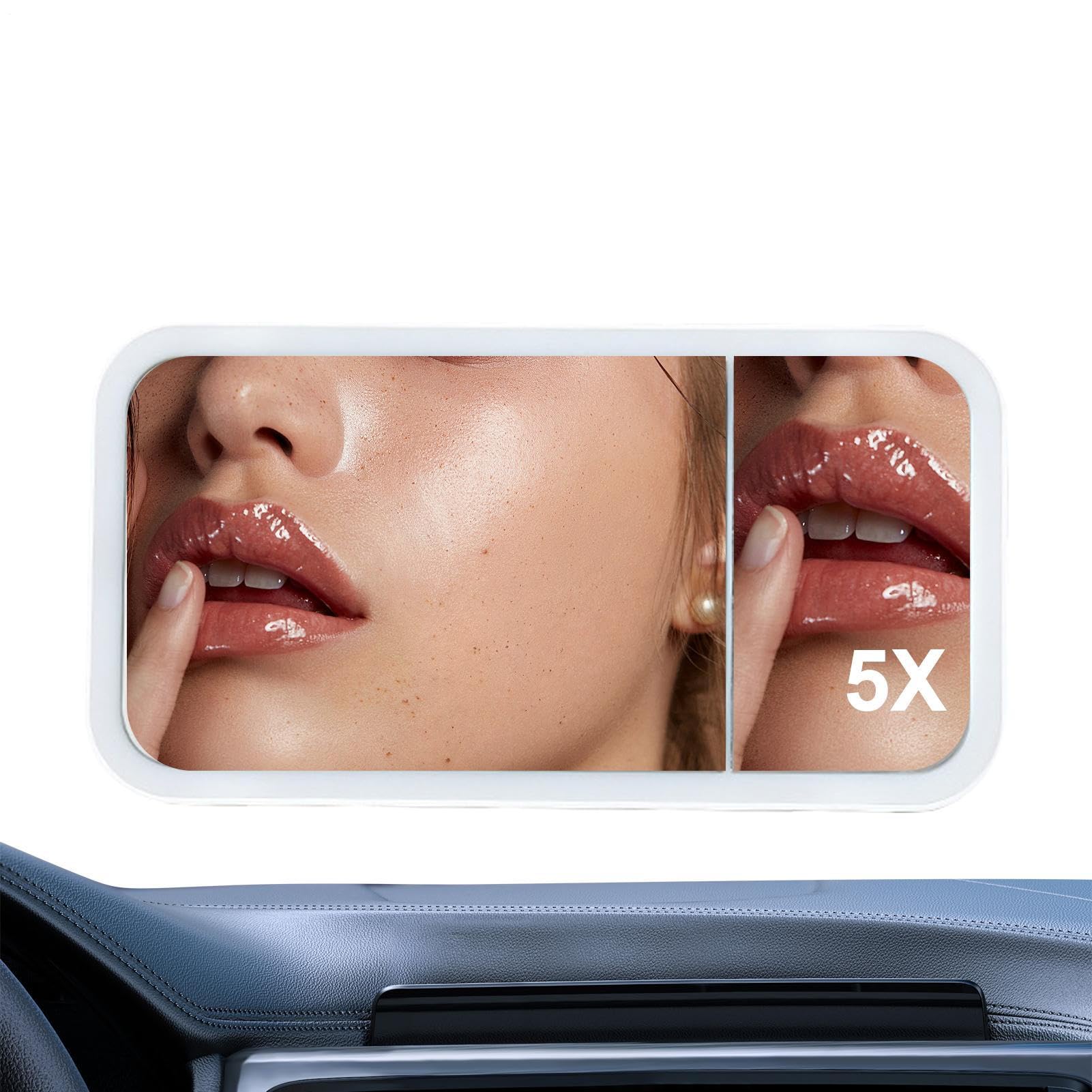 LED Auto Spiegel - Kosmetikspiegel Für Makeup,Dimmbare Touch Control Spiegel Mit 3 Lichtmodi Für Reisen Auto Lkw LED Auto Spiegel - Kosmetikspiegel Für Makeup,Dimmbare Touch Control Spiegel Mit 3 Lichtmodi Für Reisen Auto Lkw von Poupangke
