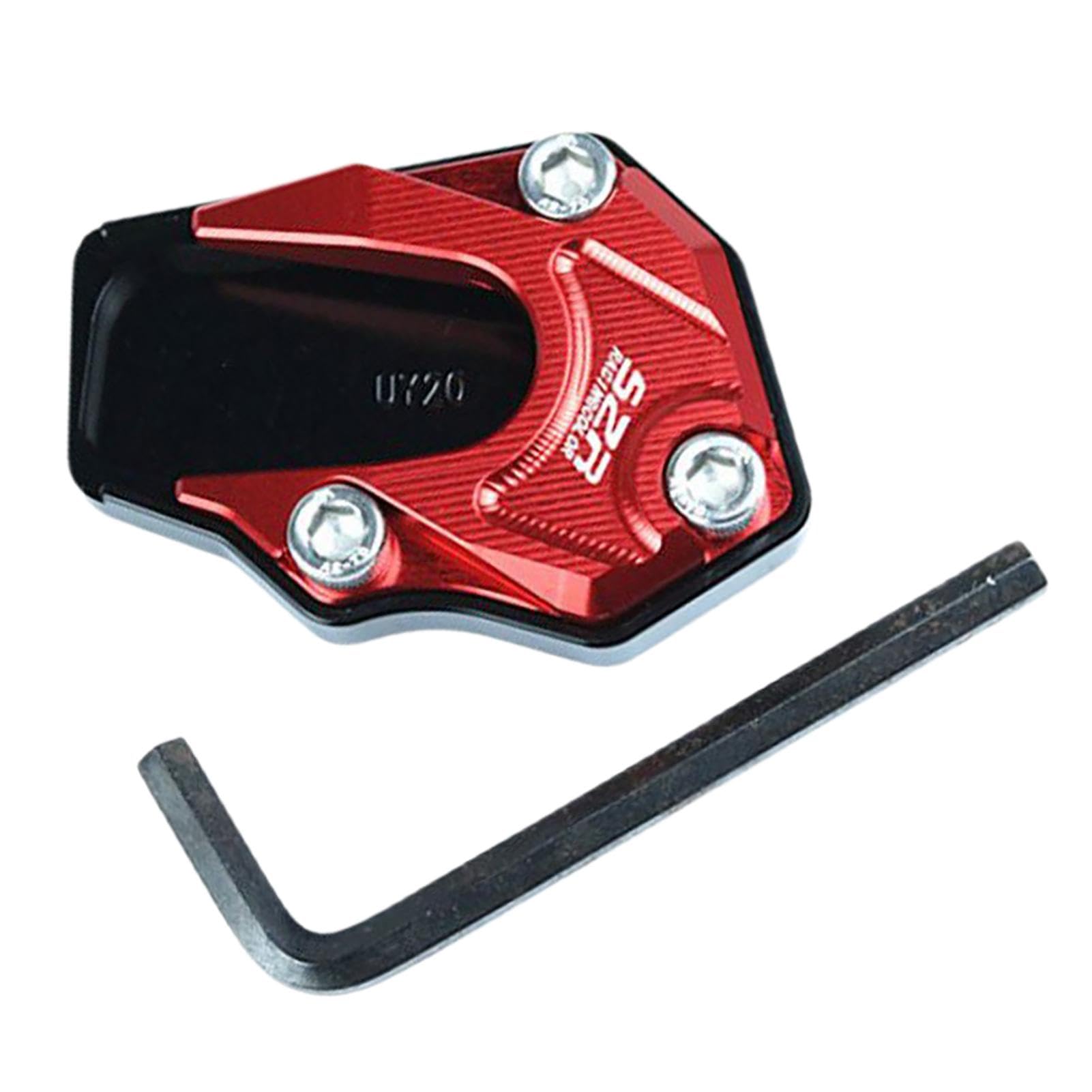 Motorrad-Pad, Aluminiumlegierung, Motorradständer, Fuß-Seitenhalterung, Verlängerungspads, rutschfeste Seitenhalterung, Motorradstütze für verbesserte Stabilität Motorrad-Pad, Aluminiumlegierung, Motorradständer, Fuß-Seitenhalterung, Verlängerungspads, rutschfeste Seitenhalterung, Motorradstütze für verbesserte Stabilität von Poupangke