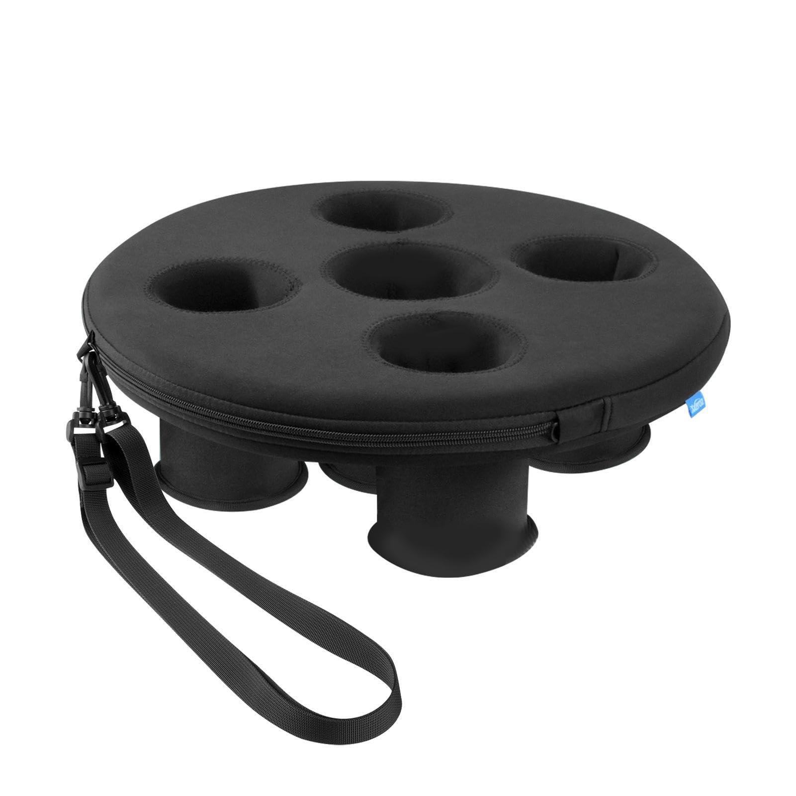 Schwimmender Getränkehalter mit 5 Löchern, Pool Getränkehalter Schwimmt Whirlpool Getränketablett, Schwimmbad schwimmende Tablett, Flaschenhalter für Poolpartys Schwimmender Getränkehalter mit 5 Löchern, Pool Getränkehalter Schwimmt Whirlpool Getränketablett, Schwimmbad schwimmende Tablett, Flaschenhalter für Poolpartys von Poupangke