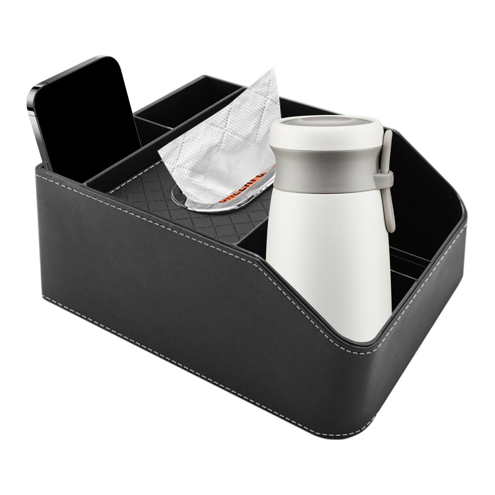 Aufbewahrungsbox für die Mittelkonsole, Getränkehalter für Auto, Taschentuchbox, Mittelkonsole, Getränkehalter, Becheraufbewahrungshalter für keine Unordnung Aufbewahrungsbox für die Mittelkonsole, Getränkehalter für Auto, Taschentuchbox, Mittelkonsole, Getränkehalter, Becheraufbewahrungshalter für keine Unordnung von Povanjer