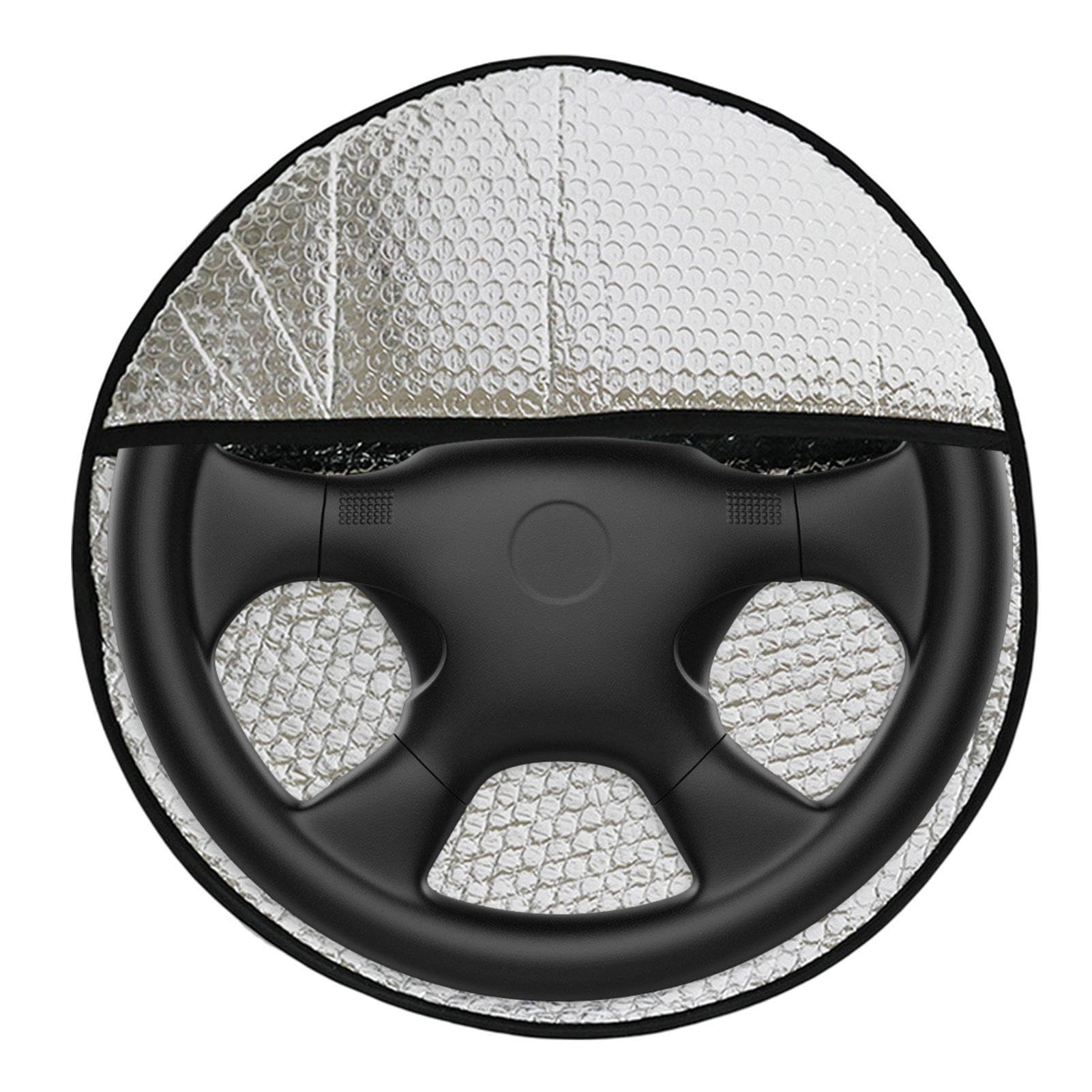 Lenkrad SonnenschutzAbdeckung, 43x43CM Auto Lenkradhülle Hitzeschutz, Hitzeschutz Lenkrad, Thermo-Lenkradschutz, Anti Lenkradschutz Abdeckung Für Die Meisten Autos, SUV, LKW Lenkrad SonnenschutzAbdeckung, 43x43CM Auto Lenkradhülle Hitzeschutz, Hitzeschutz Lenkrad, Thermo-Lenkradschutz, Anti Lenkradschutz Abdeckung Für Die Meisten Autos, SUV, LKW von Povanjer