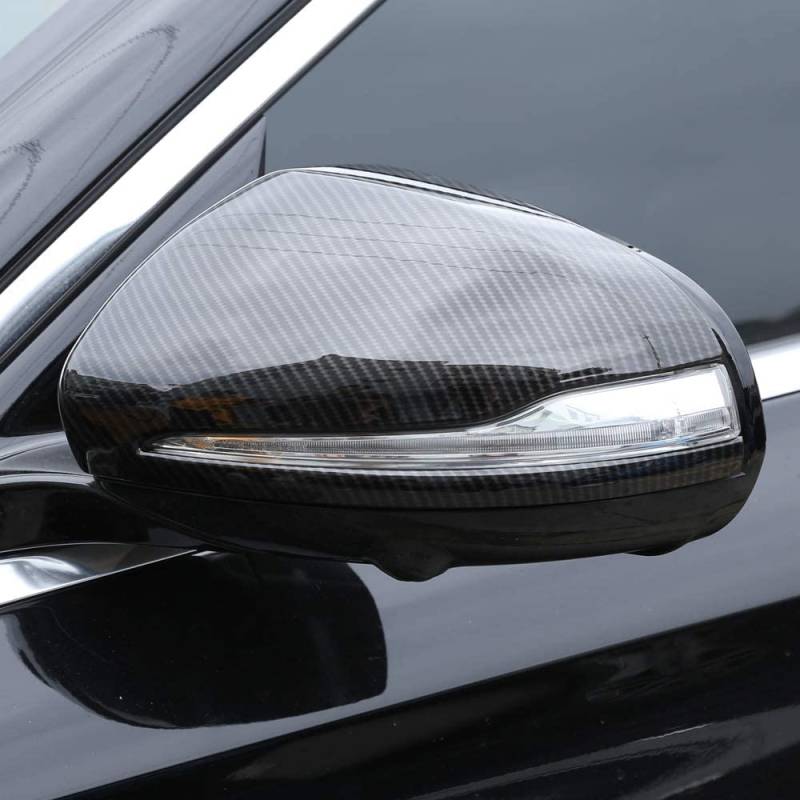 1 Paar Carbon-Faser-Spiegel-Abdeckung for Mercedes Benz C/E/GLC/S-Klasse W205 W213 W222 X253 von Powerlift