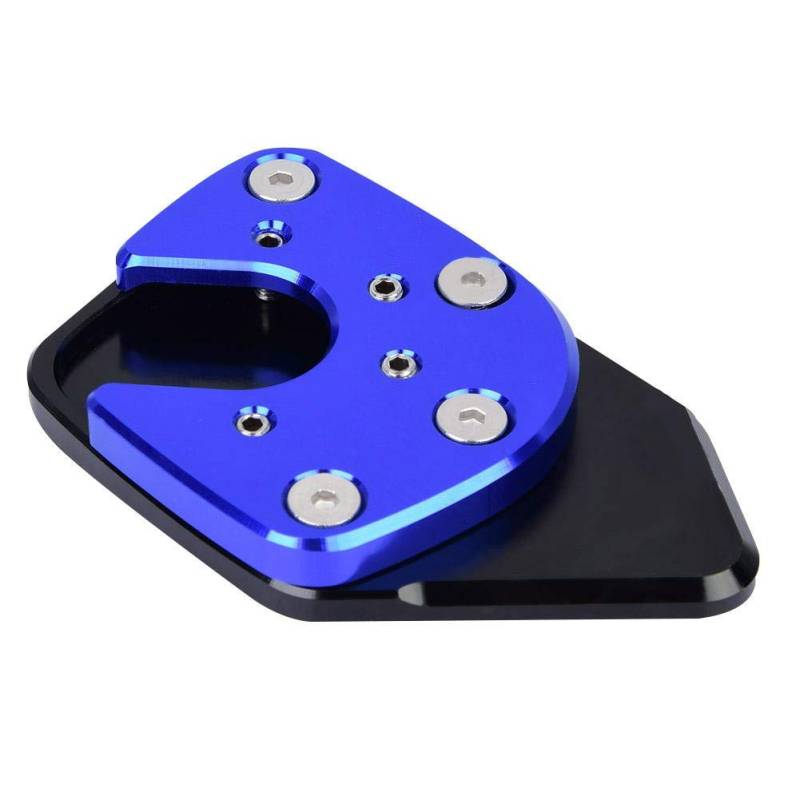 Seitenständer Pad, Motorrad Anti-Rutsch Seitenständer Kickstand Extension Pad Vergrößern Kompatibel mit Honda NC750X / X-ADV 2017 2018 2019 (Color : Blau) von PowerLift