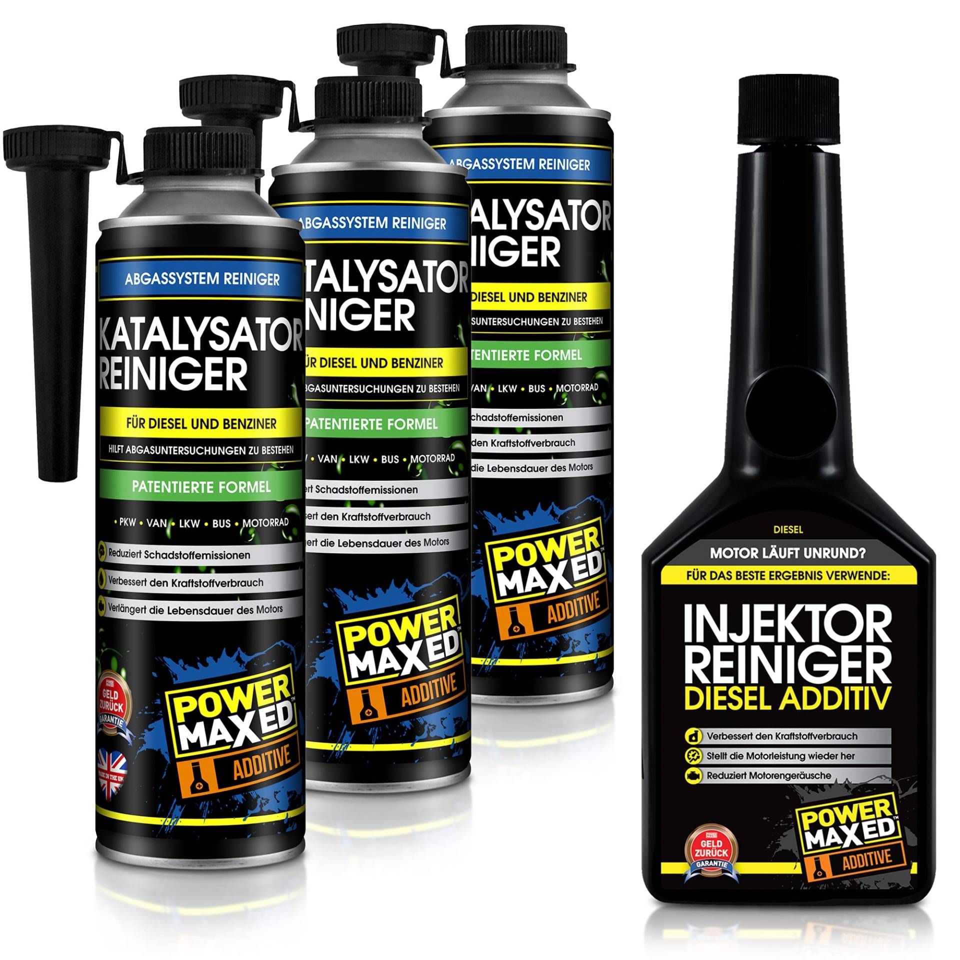 PowerMaxed Diesel-Komplett-Kur - AGR Diesel Katalysator Systemreiniger Set 3+1 PowerMaxed Diesel-Komplett-Kur - AGR Diesel Katalysator Systemreiniger Set 3+1 von PowerMaxed